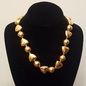 Napier Gold Chunky Necklace Vintage